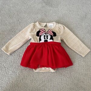 Disney Store Minnie Mouse Toddler Tutu Dress 12-18 Months Winter